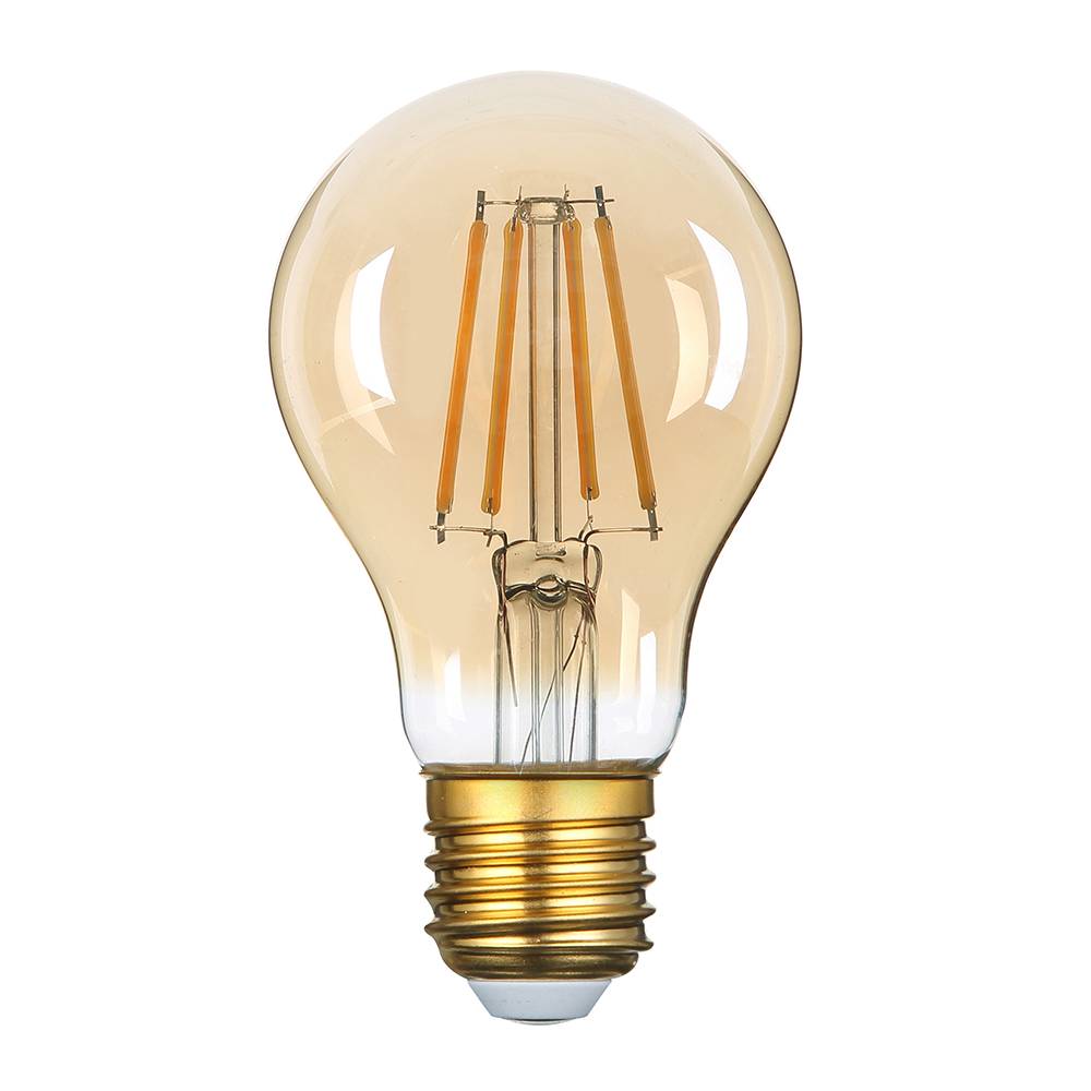 1796 LED КРУШКА ФИЛАМЕНТ Е27 А60 8W 220-240V 700LM 2500K ПОЗЛАТЕНО СТЪКЛО - Image 1