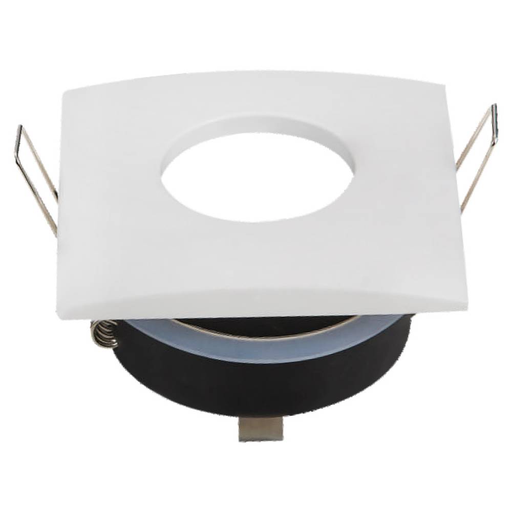 2011 КВАДРАТНО ТЯЛО БЯЛО GU10 ЦОКЪЛ АЛУМИНИЙ IP65 MAX-35W - Image 1