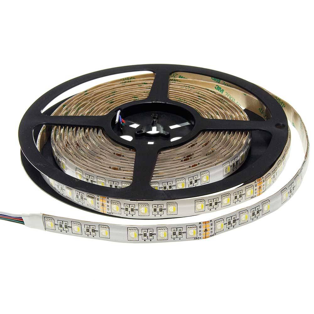 4484 24V LED ЛЕНТА 1ролка-5м, RGBWW 60L / M 12MM 16W / M 600LM / M IP65 - Image 1