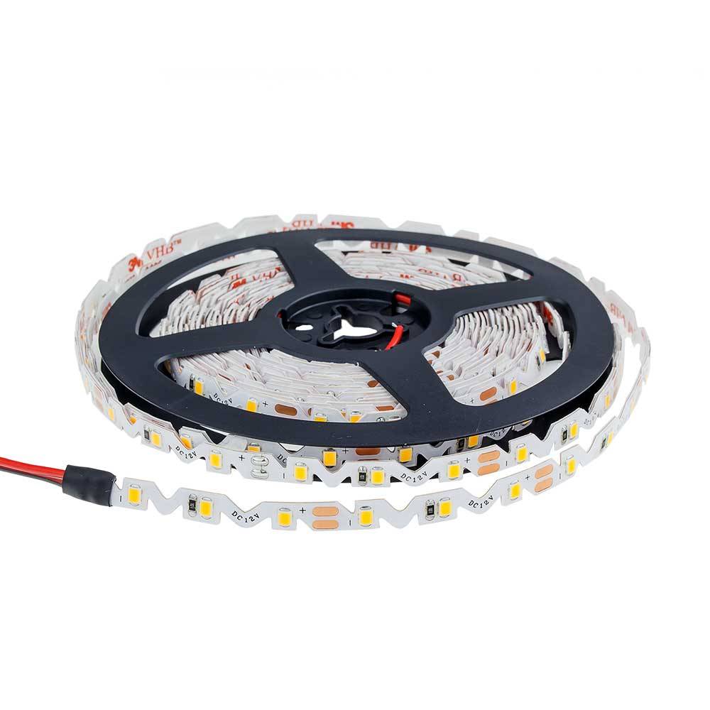 4552 5л.м./ролка LED S-ЛЕНТА 2835 IP65 60LEDs/m, 6mmW DC12V, 7.2W/m – Топло Бяла - Image 1