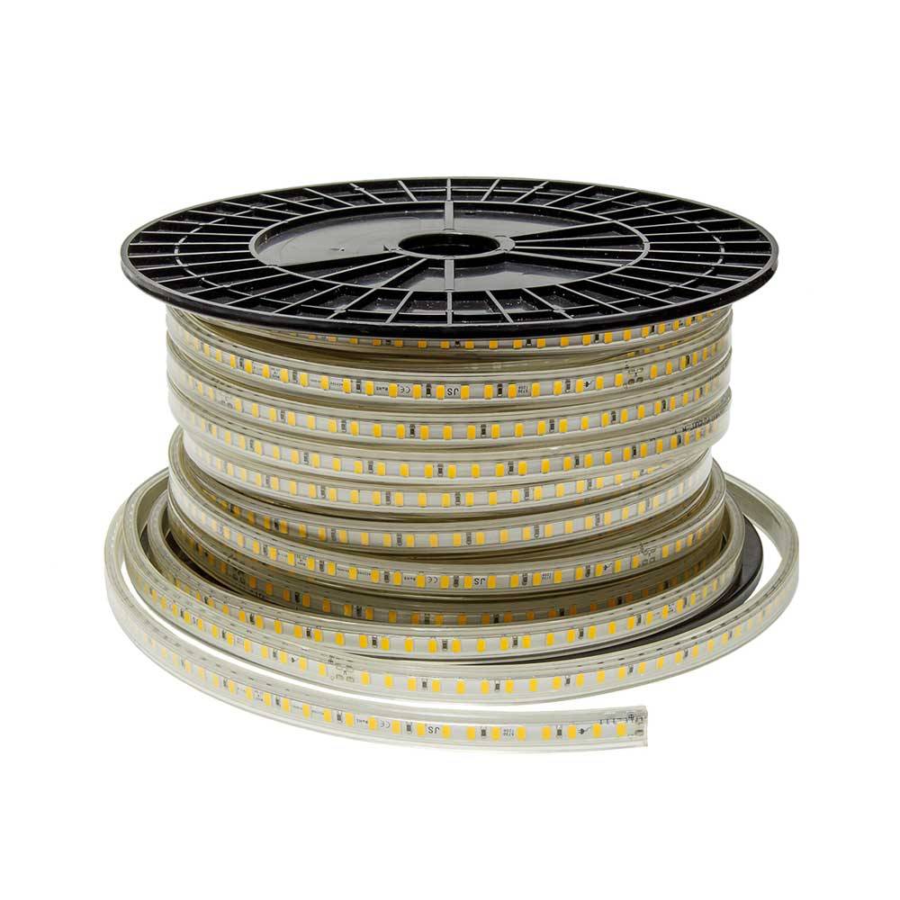 4611 1m LED ЛЕНТА 220V 10W/m 500LM/m 120SMD/m 5730 6000К – IP65 - Image 1