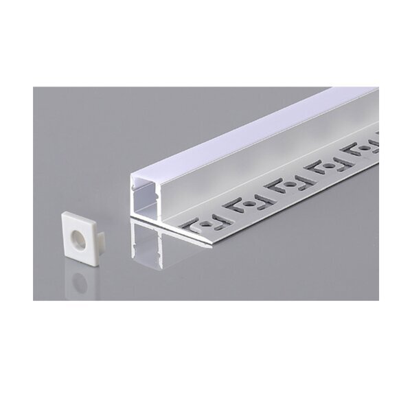 5111 АЛУМИНИЕВ ПРОФИЛ ЗА LED ЛЕНТА СИВ L=2m - Image 1