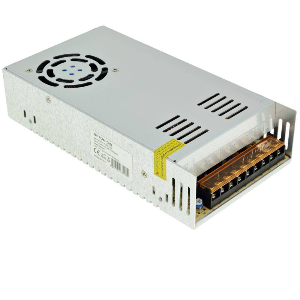 6108 360W ЗАХРАНВАНЕ ЗА LED ЛЕНТА 12V30A – МЕТАЛ С ВЕНТИЛАТОР - Image 1
