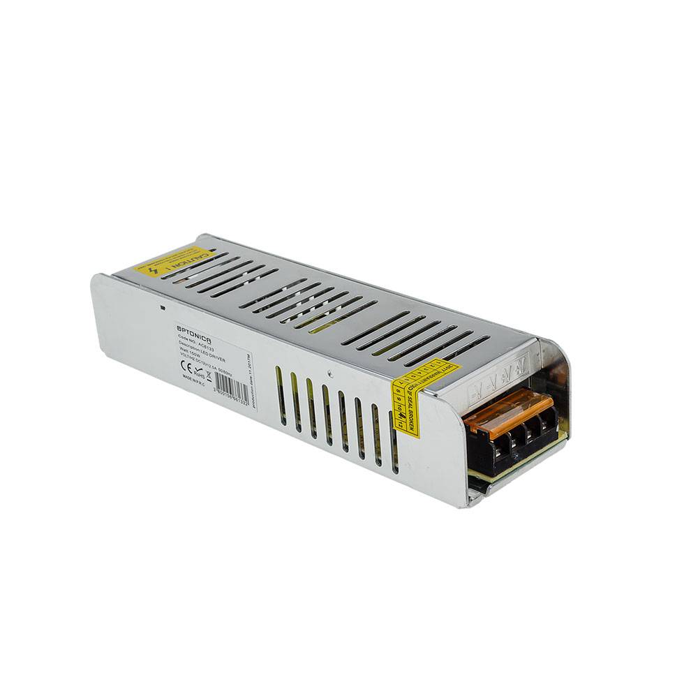 6163 150W SLIM ЗАХРАНВАНЕ ЗА LED ЛЕНТА 24V 6.2A – МЕТАЛ - Image 1