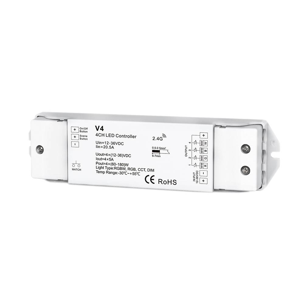 6342 LED RGB/RGBW КОНТРОЛЕР 4CH 4*5A ПОСТОЯННО НАПРЕЖЕНИЕ - Image 1