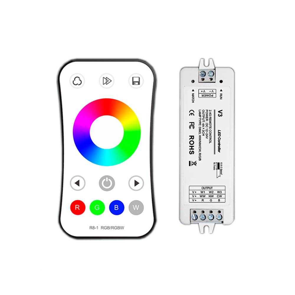 6349 LED ДИМИРАЩ КОНТРОЛЕР + ДИСТАНЦИОННО RGB RF 2.4G 3CH 3*4A - Image 1