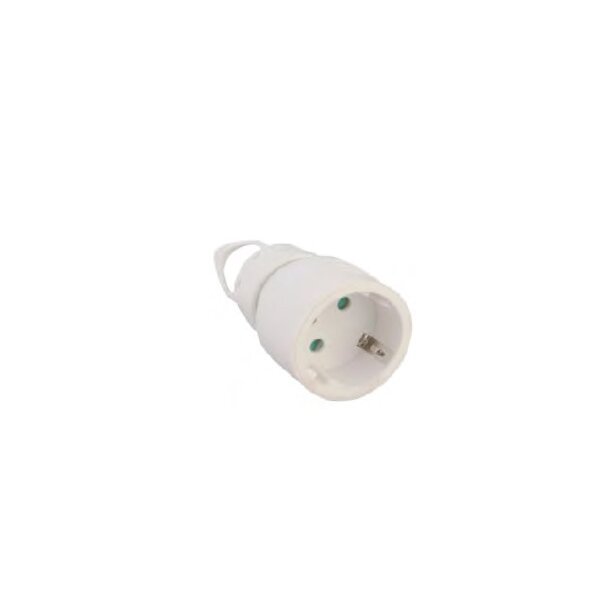 7634 ЗАХРАНВАЩ КОНТАКТ IP20 16A, 230V, Max3500W – БЯЛ - Image 1
