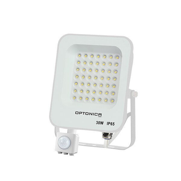 5766 LED SMD ПРОЖЕКТОР БЯЛ 30W 2700LM AC220-240V 90° IP65 6000K + СЕНЗОР - Image 1