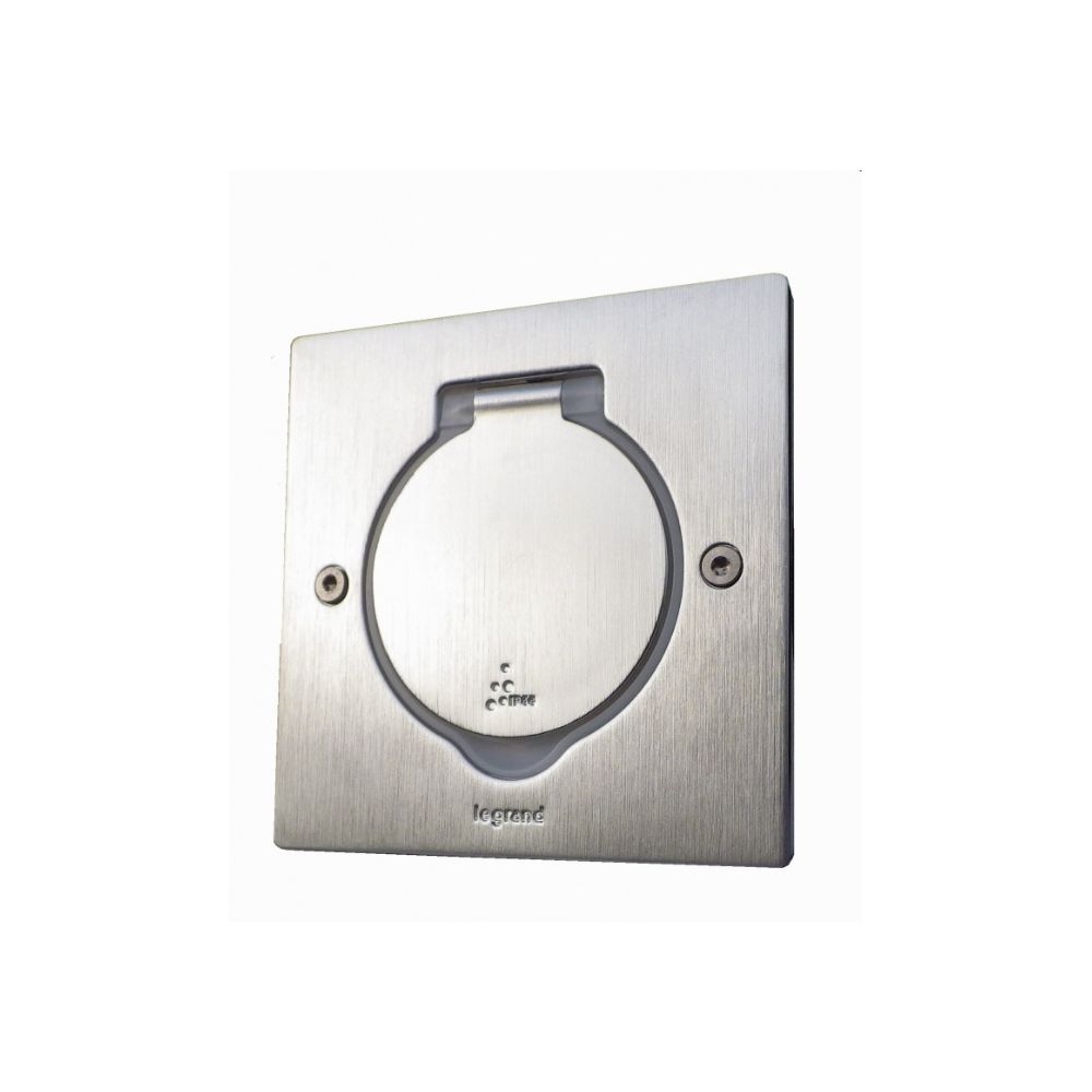 089700 Метално тяло квадрат INOX за вграждане IP44 за 2М - Image 1