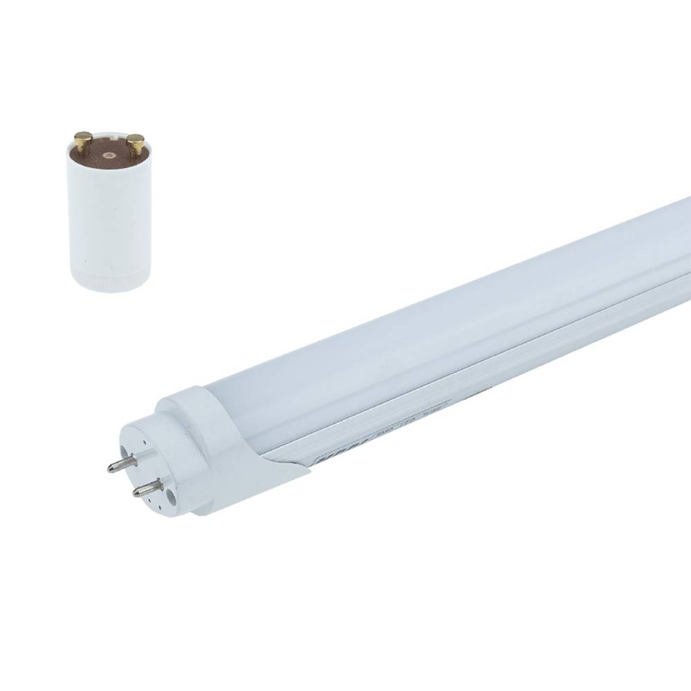 5611-m LED ПУРА T8 60 CM, 9W / 220V, SMD 2835, MAT ЕДНОСТРАННО ЗАХРАНВАНЕ – Студено Бяла - Image 1