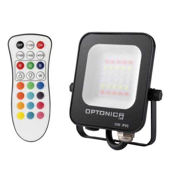 5754 LED ПРОЖЕКТОР БЯЛ 10W 800LM AC220-240V 120° IP65 RGB - Image 1