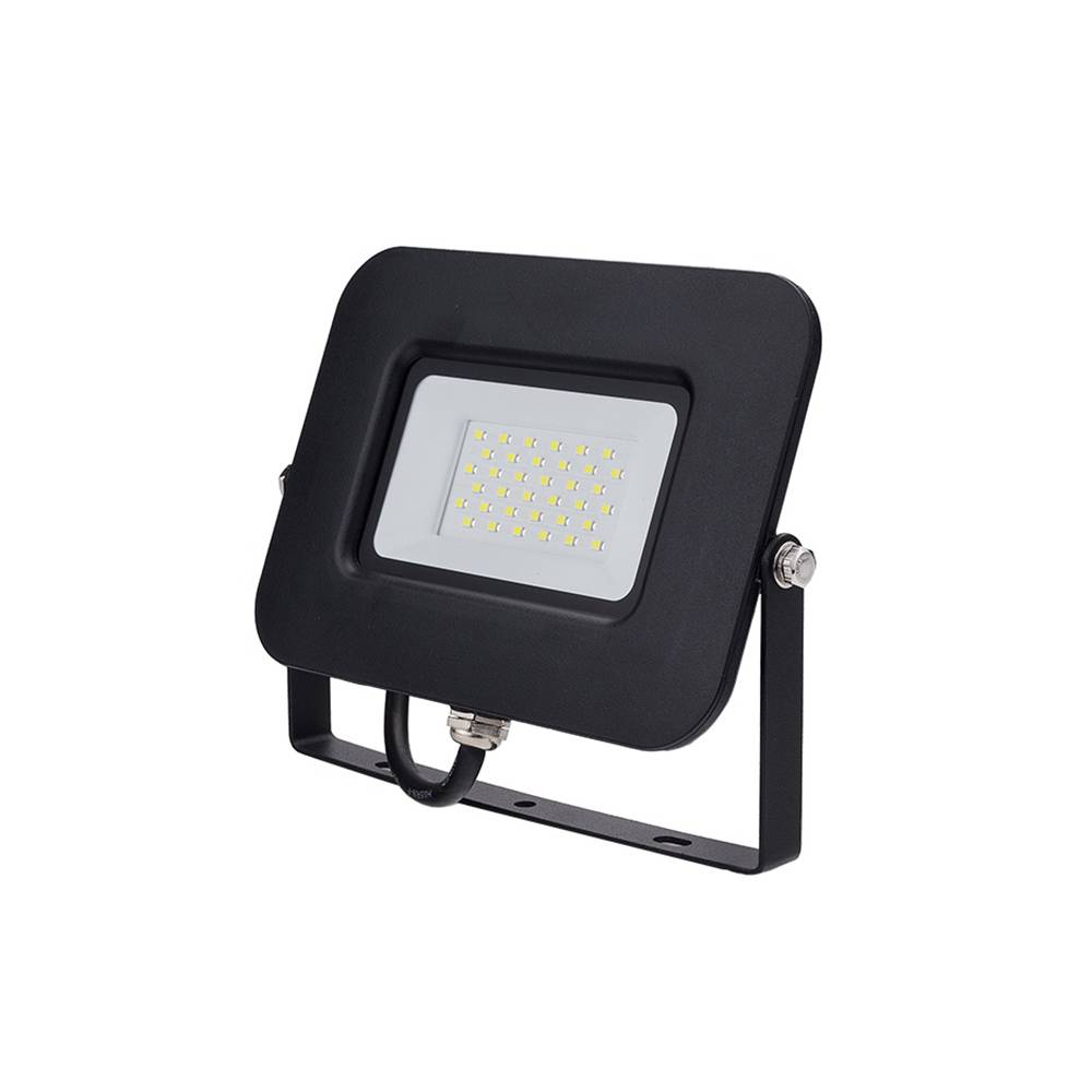 5888 30W LED SMD ПРОЖЕКТОР ЧЕРЕН AC170-265V 150° IP65 70CM КАБЕЛ – Топло Бяла - Image 1
