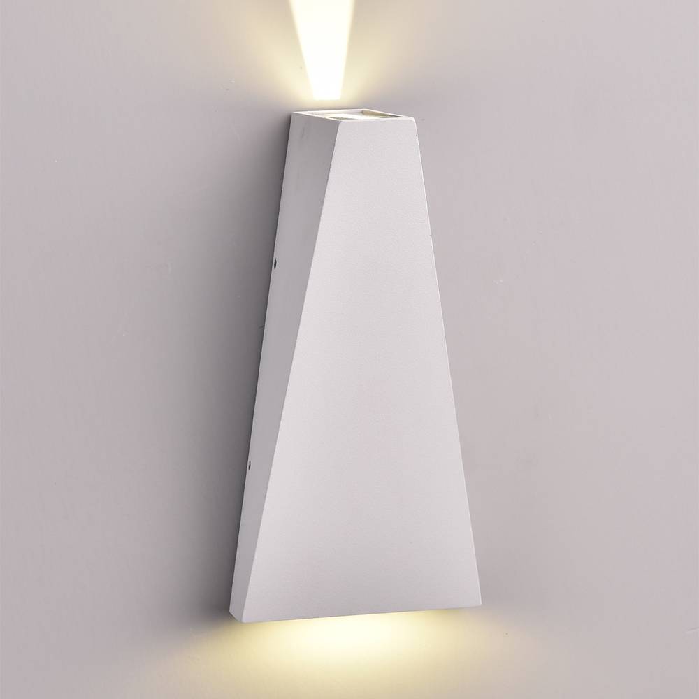 7474 6W LED СТЕНЕН ОСВЕТИТЕЛ CREE СИВО ТЯЛО AC100-240V IP54 305LM – Неутрално Бяло - Image 1