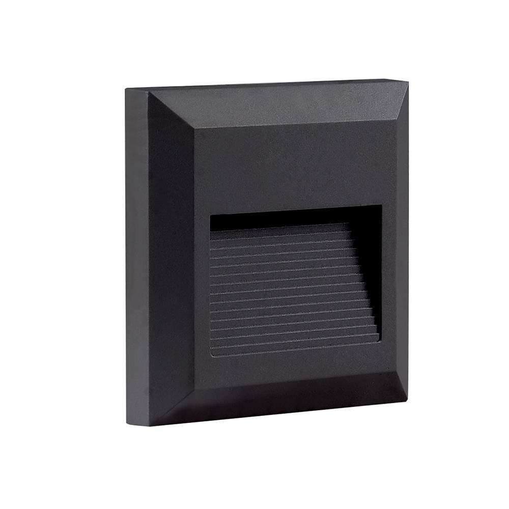 7509 2W LED ОСВЕТЛЕНИЕ ЗА СТЪЛБИ КВАДРАТ ЧЕРЕН – Топло Бяла - Image 1
