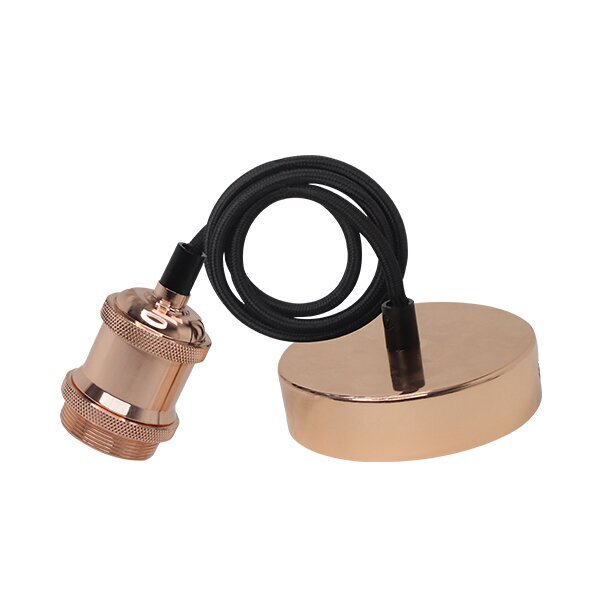 9048 РЕТРО ПЕНДЕЛ LIGHT HOLDER 1M E27 РОЗОВО ЗЛАТО - Image 1
