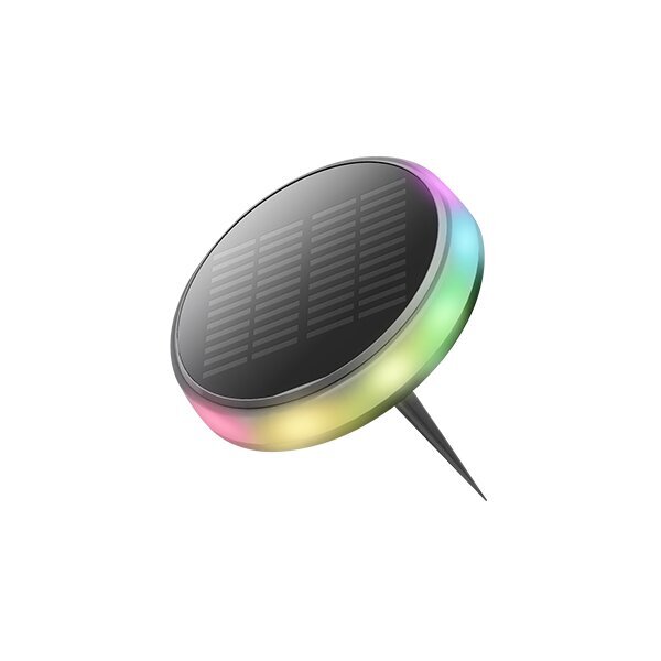 9356 LED СОЛАРЕН ГРАДИНСКИ ОСВЕТИТЕЛ 0.6W IP65 3.7VDC 2000mA RGB - Image 1
