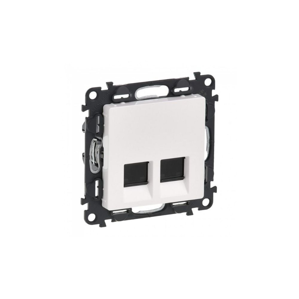 753147 Val life Двойна розетка RJ45 cat.6 STP бяла - Image 1