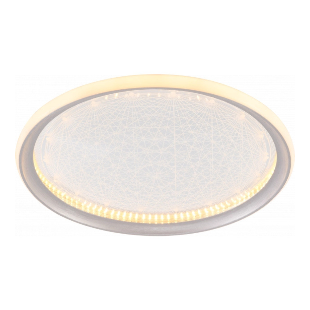 19014 LED ОСВЕТИТЕЛНО ТЯЛО CCT 42W СРЕБРО/ХРОМ ДИМИРУЕМО + ДИСТАНЦИОННО УПРАВЛЕНИЕ - Image 1