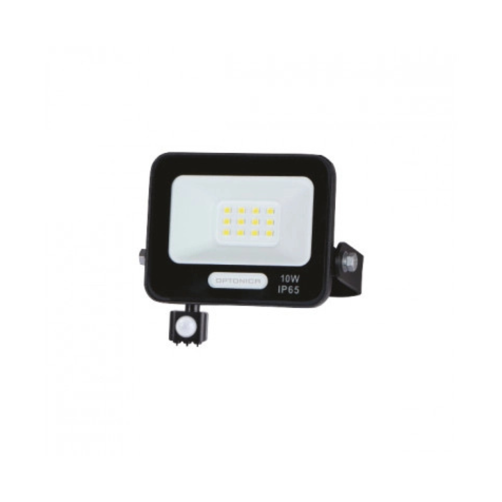 15848 LED SMD ПРОЖЕКТОР ЧЕРЕН 10W 90lm/W AC180-265V 120° IP65 6000K + СЕНЗОР – 15cm КАБЕЛ - Image 1