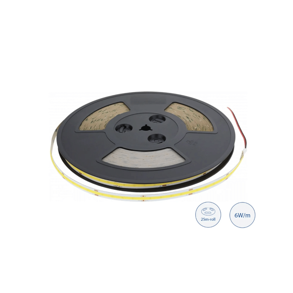 4934 LED COB ЛЕНТА 48V/DC, 1 ролка 25м, 10MM 6W/M, RA>80 4500K IP20 - Image 1