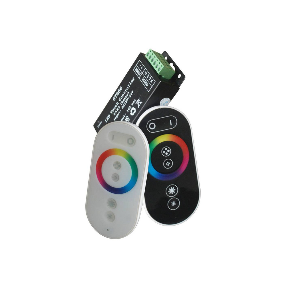 6314 216W 18A ДИСТАНЦИОННО УПРАВЛЕНИЕ ЗА LED ЛЕНТА MINI RGB – ТЪЧ КОНТРОЛЕР ЧЕРЕН - Image 1