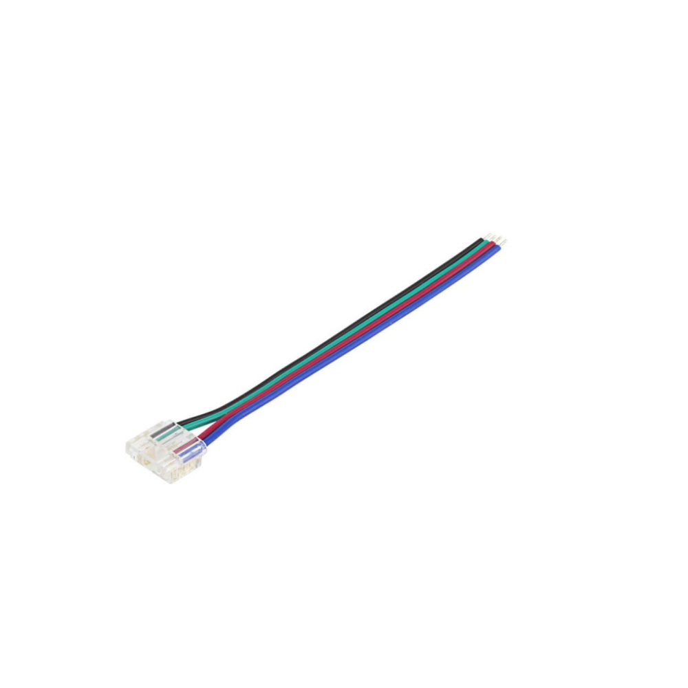 6598 ЗАКРЕПВАЩ КОНЕКТОР ЛЕНТА КЪМ КАБЕЛ ЗА 10mm COB RGB ЛЕНТА 4965 - Image 1
