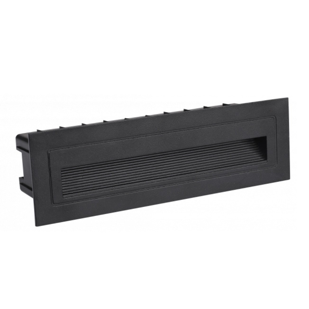 7501 LED ОСВЕТЛЕНИЕ ЗА СТЪЛБИ 6W 480LM ЧЕРЕН ПРАВОЪГЪЛЕН 3000K IP65 - Image 1