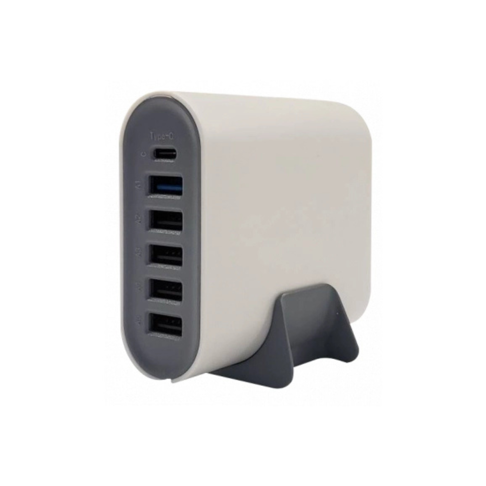 7641 ЗАРЯДНА СТАНЦИЯ С USB 5xTYPE-A and 1xTYPE-C - Image 1