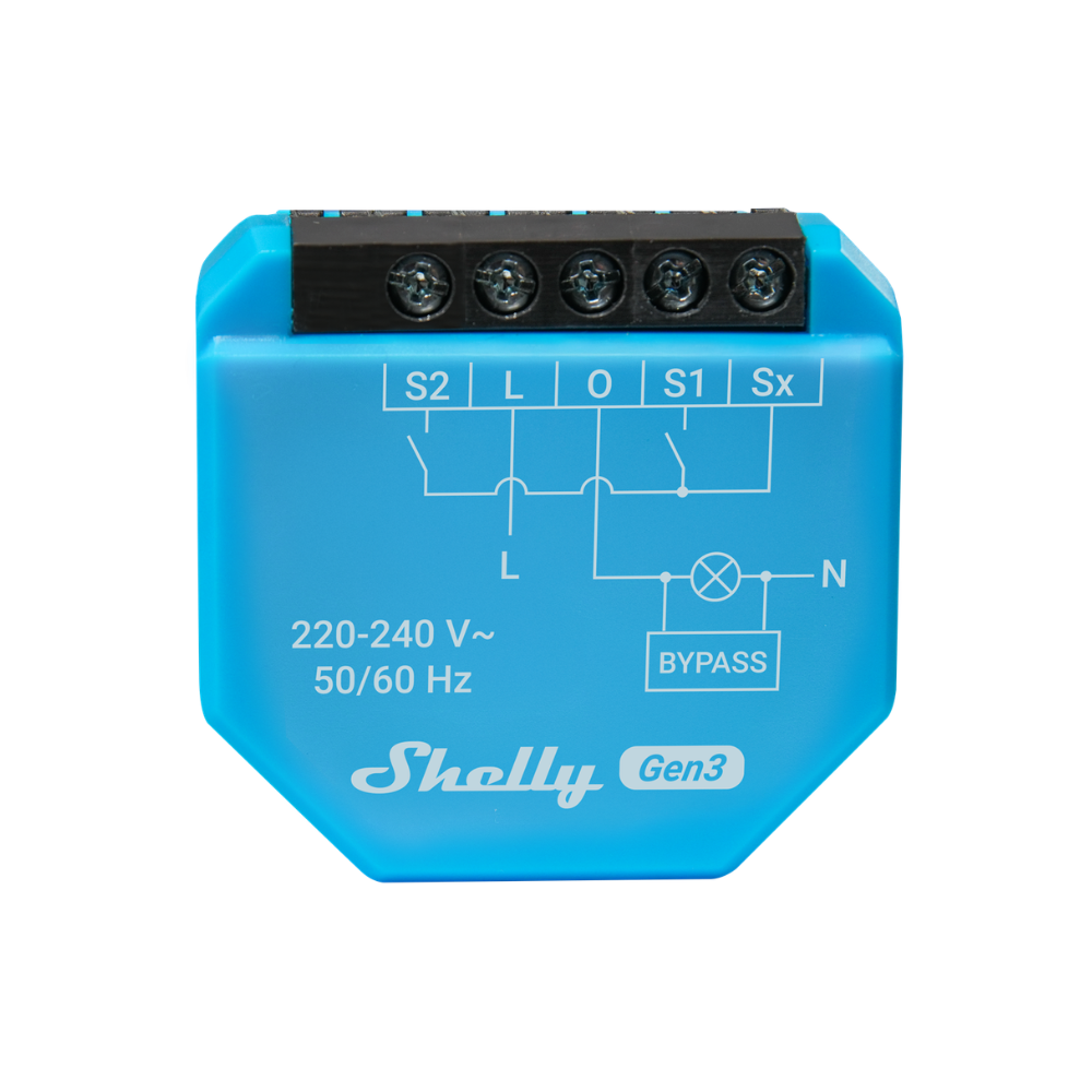 Shelly 1L Gen3 Микромодул Smart реле 1х On/Off 1.2A БЕЗ НЕУТРАЛА Shelly 1L Gen3 - 261637 - Image 1